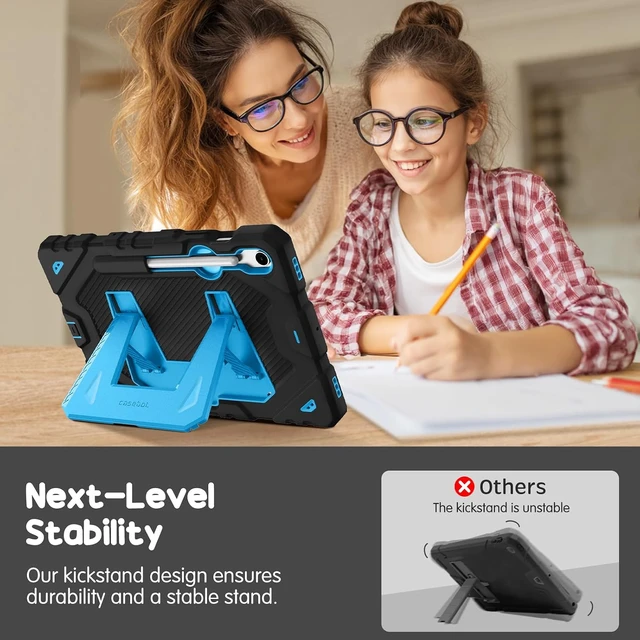 Alt view image 5 of 7 - Fintie Kid-Friendly Case for Galaxy Tab S10 Lite/S10 FE/S9 FE/S9