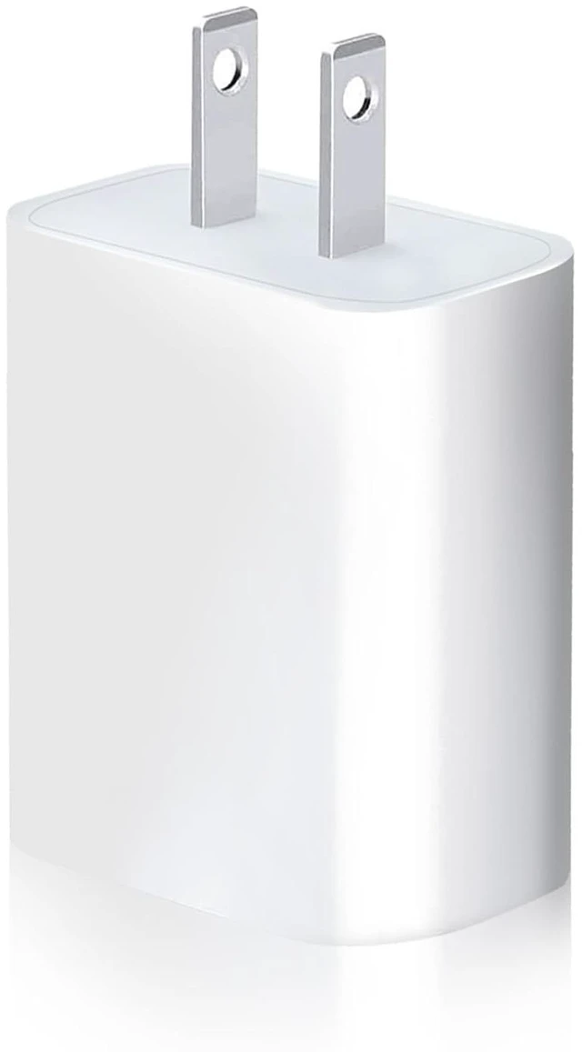 Main image of USB Wall Charger 5V 2A 10W Charger Power Adapter Fast Charging USB Block Charging Plug Block Cube Wall Plug for iPhone 17 16 15 iPad Phone Speaker Sumsung Android Kindle Tablet & More -White