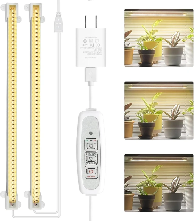 Main image of LED Plant Grow Light Strip Full Spectrum for Indoor Plant with Timer