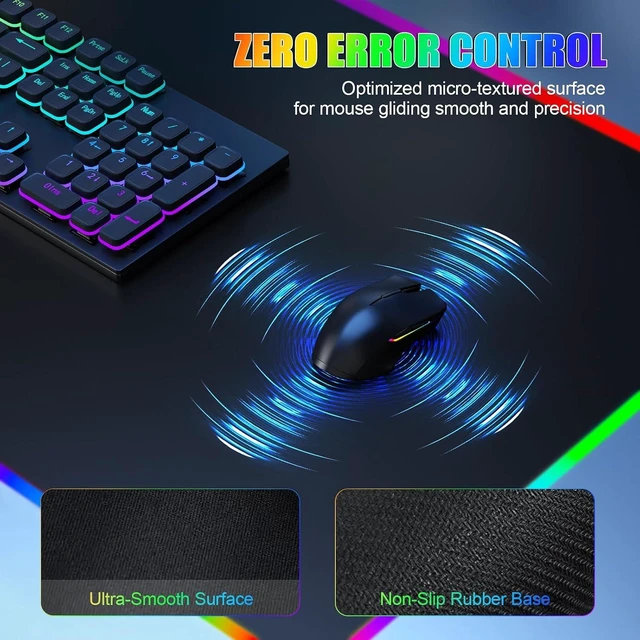 Alt view image 5 of 7 - Mouse Pad with Foldable Phone Holder & Wireless Charger XL RGB Gaming Mousepad 31.5x11.8 Large Desk Mat for Keyboard Home Desk Pad with Dual Qi Charging Station