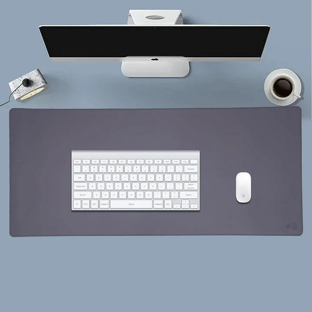 Alt view image 4 of 7 - 3XL Extended Gaming Mouse Pad/Mat 46x20(Steel Grey) - Large & Wide Desk Cloth Mousepad - Stitched/Water Proof/Non Slip Base