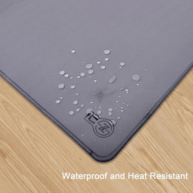 Alt view image 5 of 7 - 3XL Extended Gaming Mouse Pad/Mat 46x20(Steel Grey) - Large & Wide Desk Cloth Mousepad - Stitched/Water Proof/Non Slip Base