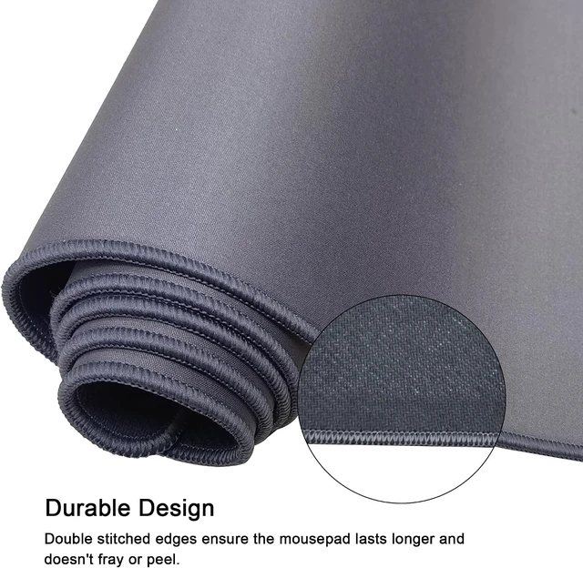 Alt view image 7 of 7 - 3XL Extended Gaming Mouse Pad/Mat 46x20(Steel Grey) - Large & Wide Desk Cloth Mousepad - Stitched/Water Proof/Non Slip Base