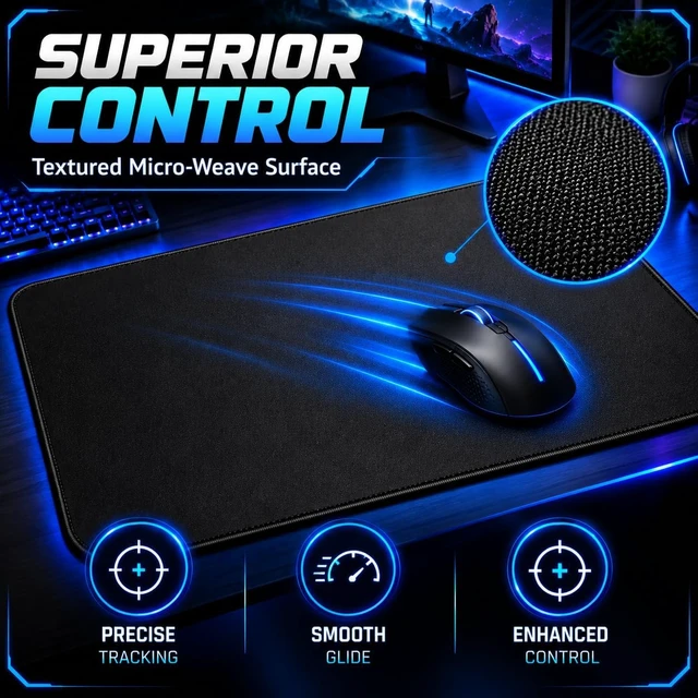 Alt view image 3 of 7 - 31.5 x 15.7 Waterproof Large Gaming Mouse Pad XXL Big Desk Office Mat