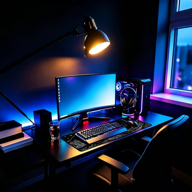 Alt view image 6 of 7 - Large Extended Mouse Pad Gaming 35.4x15.7 inch Computer Keyboard Mouse Mat