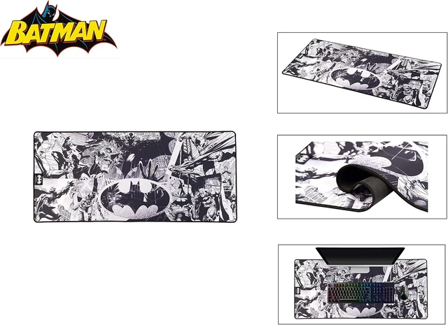 Alt view image 4 of 6 - Batman Mouse Pad XXL 35x15 in Gaming Desk Mat Extra Large