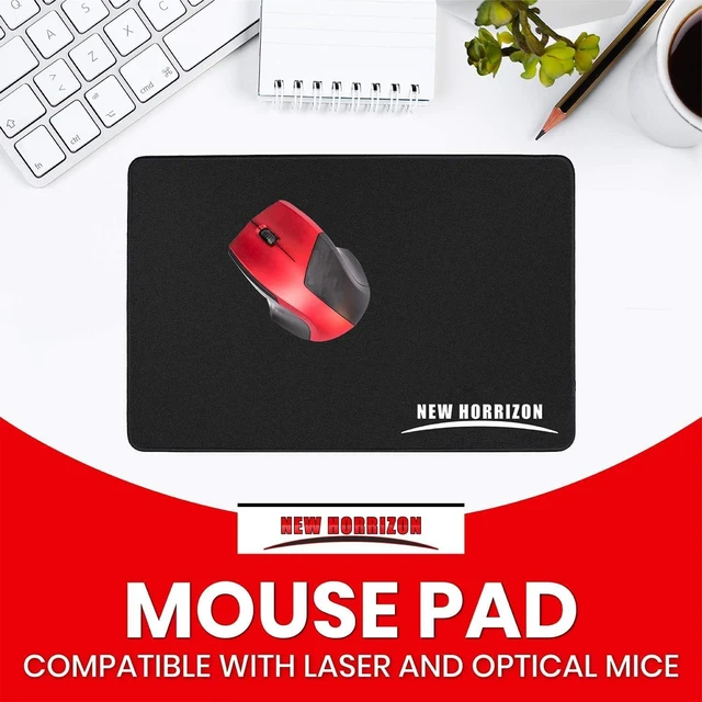 Alt view image 2 of 7 - Mouse pad Gaming mouse mat large mouse pads. Mouse Mat Gaming Compatible with Laser and Optical Mice Black mouse mats