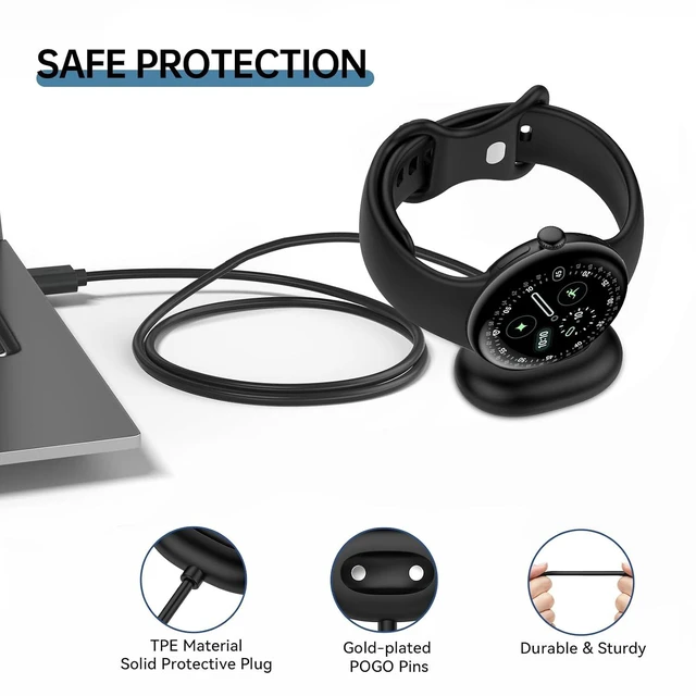Alt view image 3 of 7 - Magnetic Charger for Google Pixel Watch 5/Pixel Watch 4