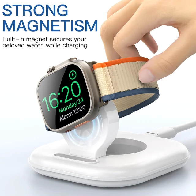 Alt view image 3 of 7 - 2026 Upgraded Fold Stand for Watch Charger Dock