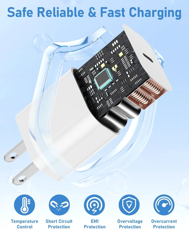 Alt view image 5 of 7 - for Watch Charger Fast Charging 6FT 3 in 1 Multi Charging Cable with USB C iPhone iWatch Charger for iWatch 11/10/9/8/7/Ultra3/Ultra 2/SE/6/5/4/iPhone 17/16/15/14/13/12/11-White