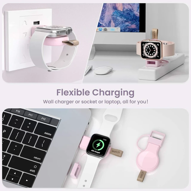 Alt view image 5 of 7 - Charger for Watch Travel iWatch USB Wireless Quick Charge