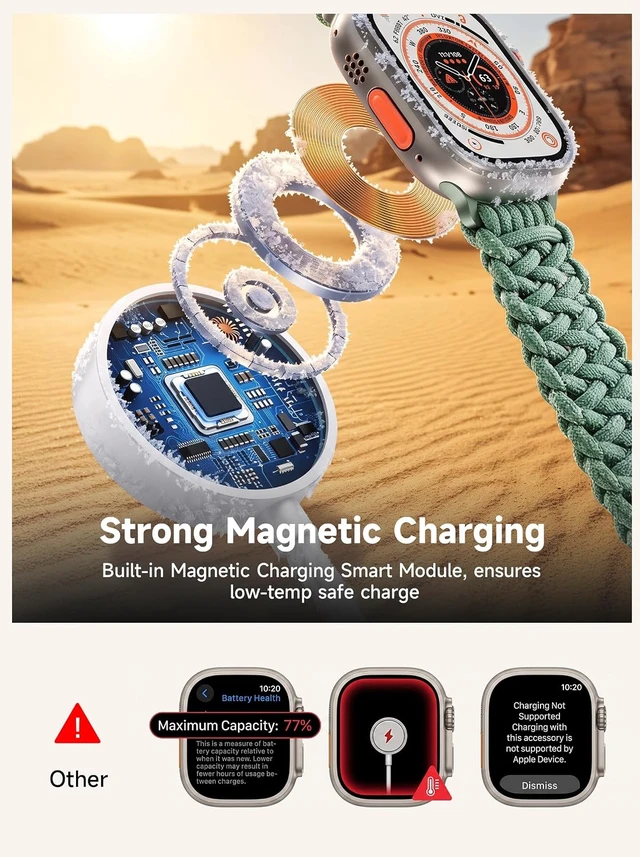 Alt view image 6 of 7 - 60W 5FTfor Watch Charger Fast Charging 3-in-2 Multi Charging Cable Nylon Braided USB C/L iWatch Charger Cord for iWatch Ultra 3/2/SE/11/10/9/8/7/6/5 iPhone 18 17 15 16 Pro Max/14/13/12