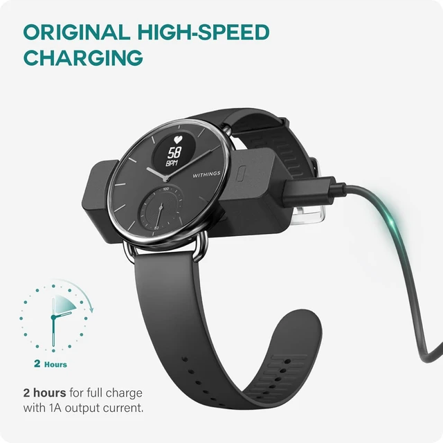 Alt view image 6 of 7 - Charger Cable Compatible with Withings Scanwatch 2