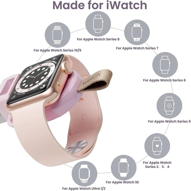 Alt view image 2 of 7 - Charger for Watch Travel iWatch USB Wireless Quick Charge