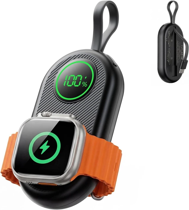 Main image of 2026 Upgraded 2500mAh Portable Charger for Watch 2-in-1 Wireless