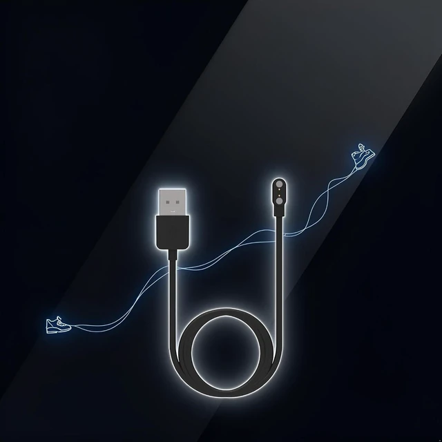Alt view image 3 of 7 - Black Compatible with Da Fit Smart Watch Charger Replacement USB Charger Cable 3.3 Ft Charging Cord for Smart Watch with Da Fit App Smartwatch Accessories Smartwatch Cables and Chargers