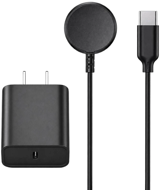 Main image of 20W USB C Watch 9 Fast Charger Cable Compatible for Galaxy Watch 9 Ultra 2 8/8 Classic 7/6 5/5 Pro/4/4/6 Classic 3/Active 2/1 USB C to Magnetic Charging Cable Wall Charger 3.3FT