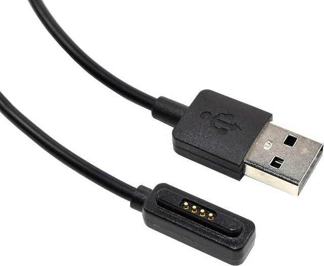 Main image of USB Charging Cable Compatible with ZenWatch-2 WI501Q WI502Q Smartwatch ZenWatch2 WI502Q-SL-BD-Q WI501Q-2J-GB2 Smart Watch Charger Cord Wire Clip Dock