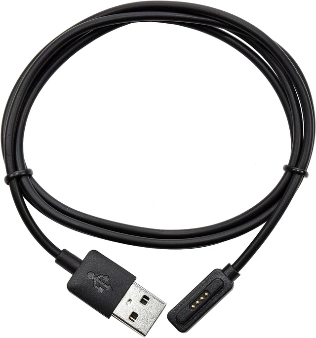 Alt view image 3 of 6 - USB Charging Cable Compatible with ZenWatch-2 WI501Q WI502Q Smartwatch ZenWatch2 WI502Q-SL-BD-Q WI501Q-2J-GB2 Smart Watch Charger Cord Wire Clip Dock