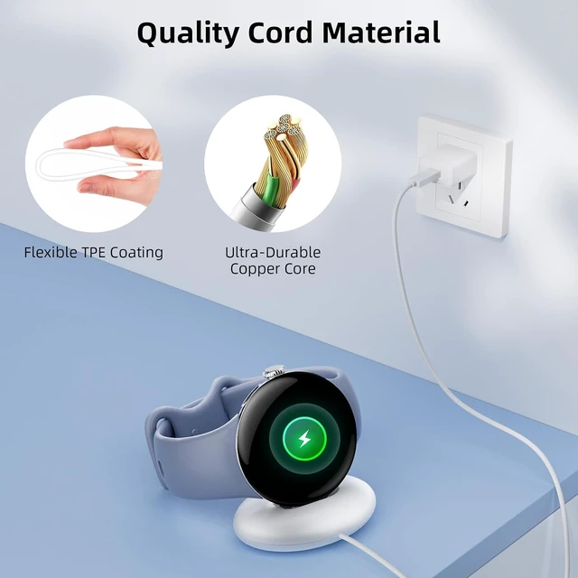Alt view image 6 of 7 - 6FT USB C Charger Cord for Google Pixel Watch 4 5 Magnetic Charge Cable