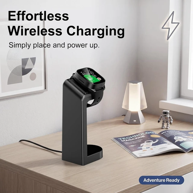 Alt view image 5 of 7 - Charger Dock Compatible with Gizmo Watch 3 Adventure Fast Charging Watch Dock with 4.92 Ft Cable & Adapter Kids Smartwatch Accessories(Adventure)