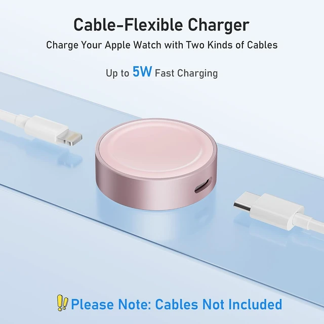 Alt view image 2 of 7 - for Watch SE USB C Charger 5W USBC Smartwatch Charging Dock