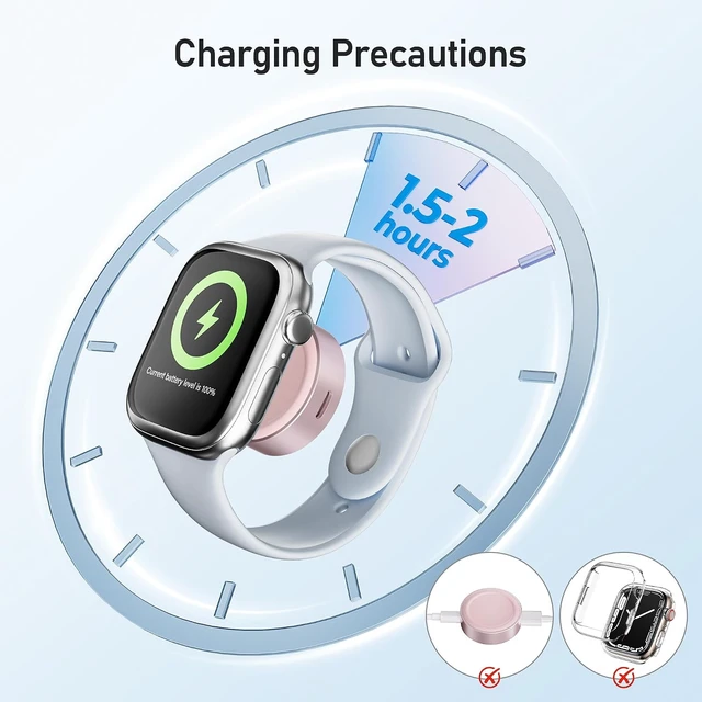 Alt view image 5 of 7 - for Watch SE USB C Charger 5W USBC Smartwatch Charging Dock