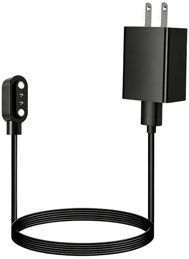 Main image of 2 Pin 2.84mm Magnetic Smart Watch Charger with USB Wall Adapter 3.28FT