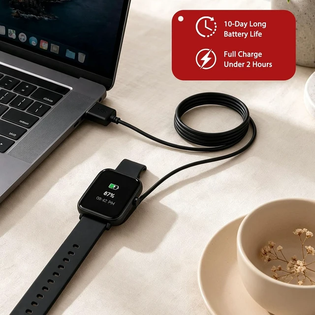 Alt view image 5 of 7 - 2 Pin 2.84mm Magnetic Smart Watch Charger with USB Wall Adapter 3.28FT