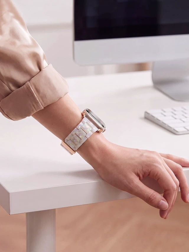 Alt view image 2 of 7 - Resin Bands Compatible with Watch Band 41mm/40mm/38mm/42mm