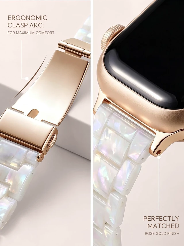 Alt view image 5 of 7 - Resin Bands Compatible with Watch Band 41mm/40mm/38mm/42mm
