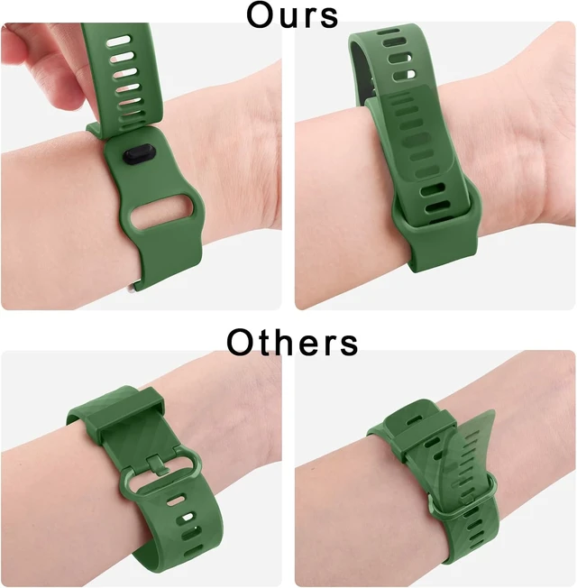 Alt view image 5 of 7 - 4-PACK Bands for Redmi Watch 5 Active/Redmi Watch 5 Lite Straps Women Men Soft Silicone Sport Watch Strap for Xiaomi 5 Lite / 5 Active Strap