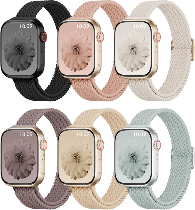 Main image of 6 Pack Thin Stretchy Braided Compatible with Watch Bands Women Men