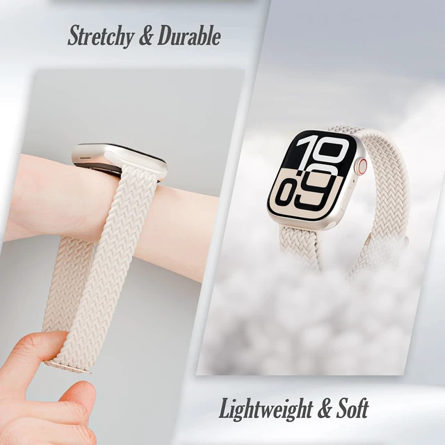 Alt view image 2 of 7 - 6 Pack Thin Stretchy Braided Compatible with Watch Bands Women Men