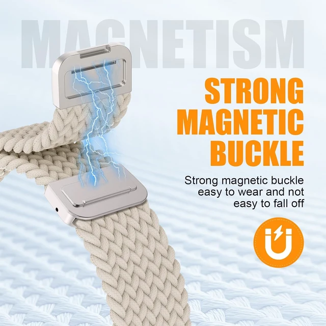 Alt view image 3 of 7 - Magnetic Braided Stretchy Loop - Compatible with Watch Band Women Men