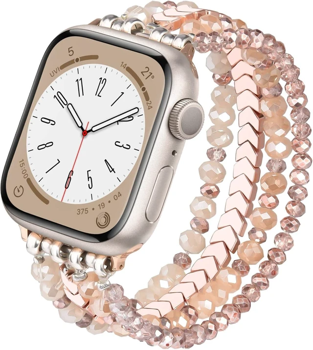 Main image of Beaded Bracelet Watch Band for Women 38mm 40mm 41mm 42mm