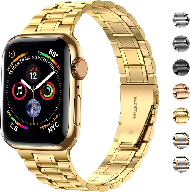 Alt view image 2 of 7 - Stainless Steel Bands for Watch 45mm 44mm 42mm(Series 3/2/1)
