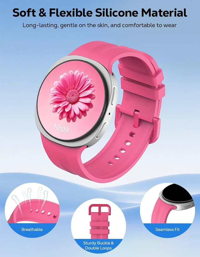 Alt view image 3 of 6 - 10 Pack Sport Bands Compatible with Galaxy Watch 9/8 40mm/44mm