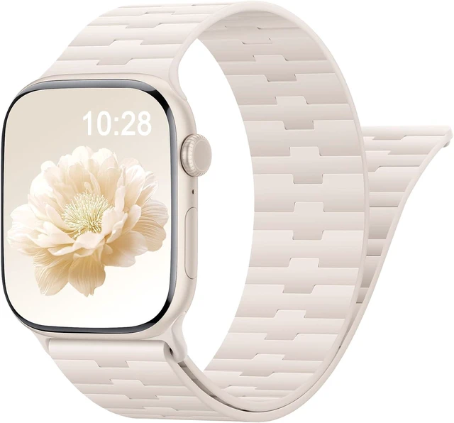 Main image of Patented Magnetic Silicone Sport Band for Watch Bands for Women Men