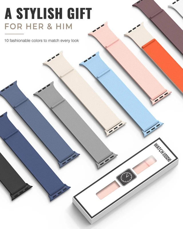 Alt view image 7 of 7 - Magnetic Sport Silicone Band for Watch 42mm 40mm 38mm 41mm Women Men