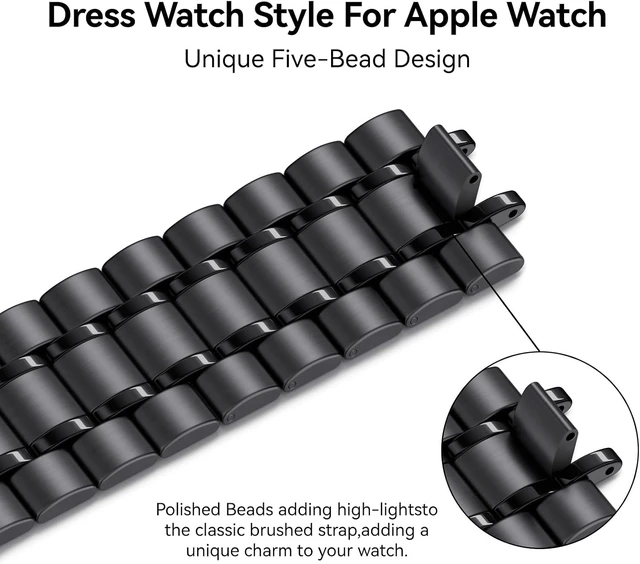 Alt view image 2 of 7 - Metal Band Compatible with Watch Bands for Men Women