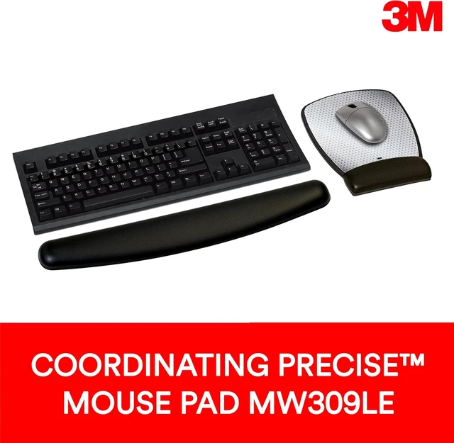 Alt view image 5 of 7 - ? Compact Gel Wrist Rest for Keyboards Soothing Gel Comfort Product Protection 18 Wide Black