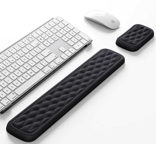 Main image of Wrist Rest for Keyboard & Mouse Set Soft Memory Foam Silky Fabric