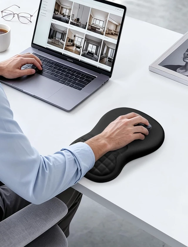 Alt view image 7 of 7 - Ergonomic Mouse Pad Wrist Rest for Carpal Tunnel Pain Relief