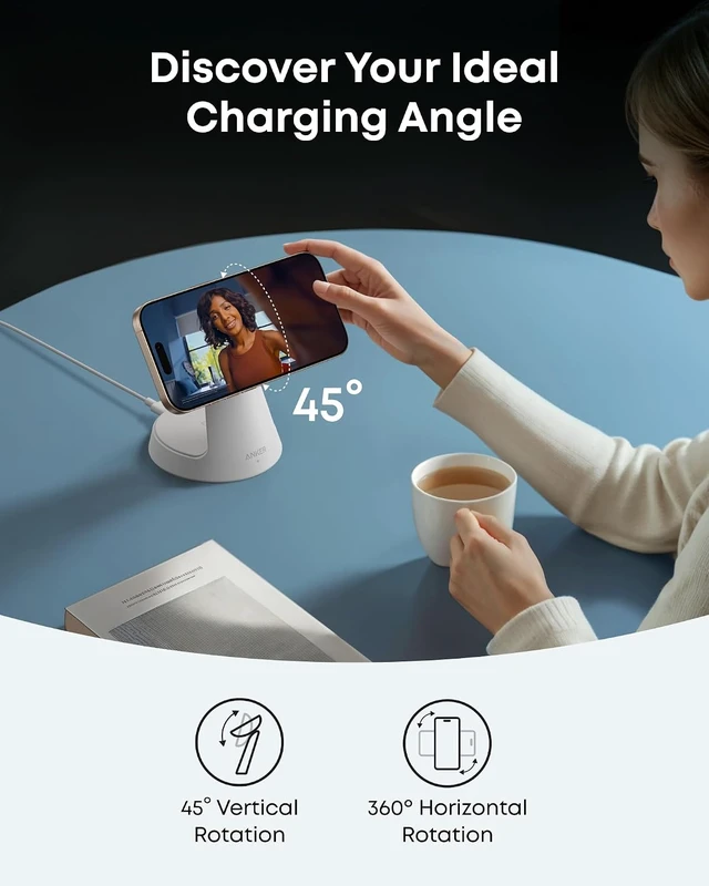 Alt view image 6 of 6 - MagSafe Charger Compatible MagGo 3-in-1 Qi2 15W Charging Station