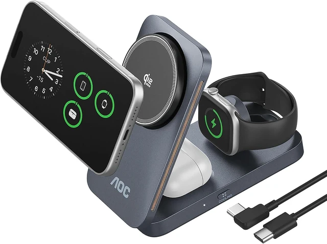 Main image of GW300 25W Qi2.2-Certified 3-in-1 Foldable Wireless Charging Station
