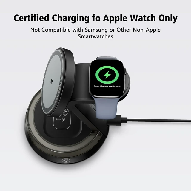Alt view image 3 of 7 - 3-in-1 Charging Station Magnetic Charging Stand for Devices