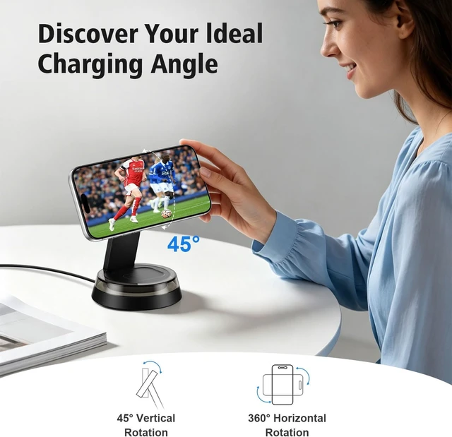 Alt view image 5 of 7 - 3-in-1 Charging Station Magnetic Charging Stand for Devices