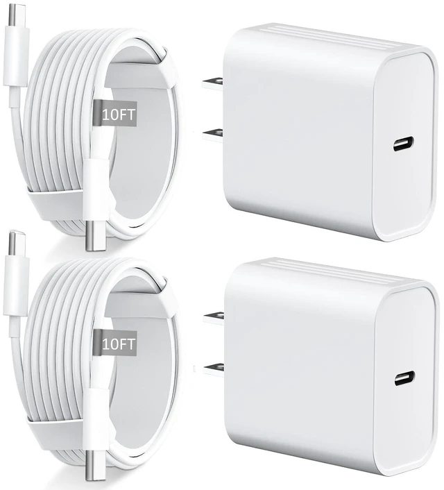 Main image of iPhone 18 17 16 Pro Max Charger Fast Charging 10 FT Long USB C Cable Cord