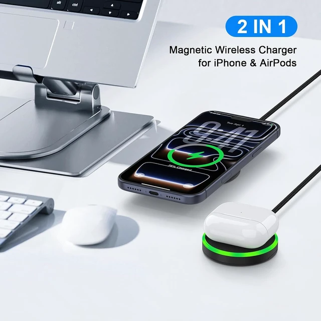 Alt view image 6 of 7 - 25W MagSafe Wireless Charger for Galaxy S26 Ultra S26+ S26 S25 S24